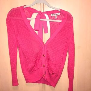 JUICY COUTURE HOT PINK SWEATER